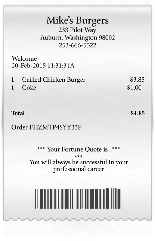 Fortune Receipt