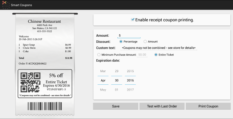 Smart Coupons App Screenshot