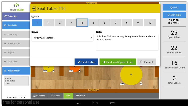 Table Mapp Screenshot