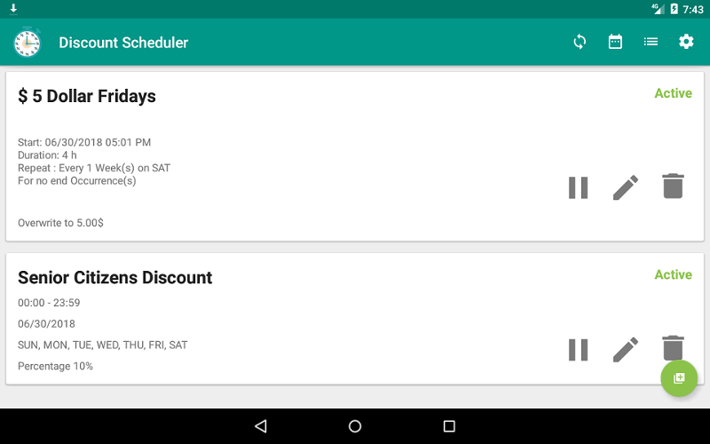 Discount Scheduler