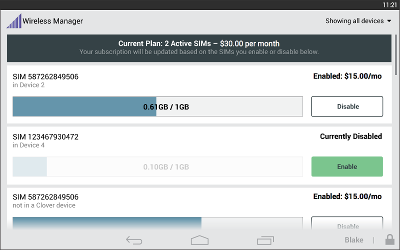 Wireless Manager Screenshot